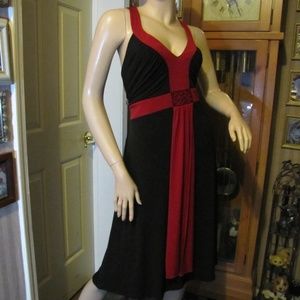 Studio 1940 Red & Black Dress with Beading 18W